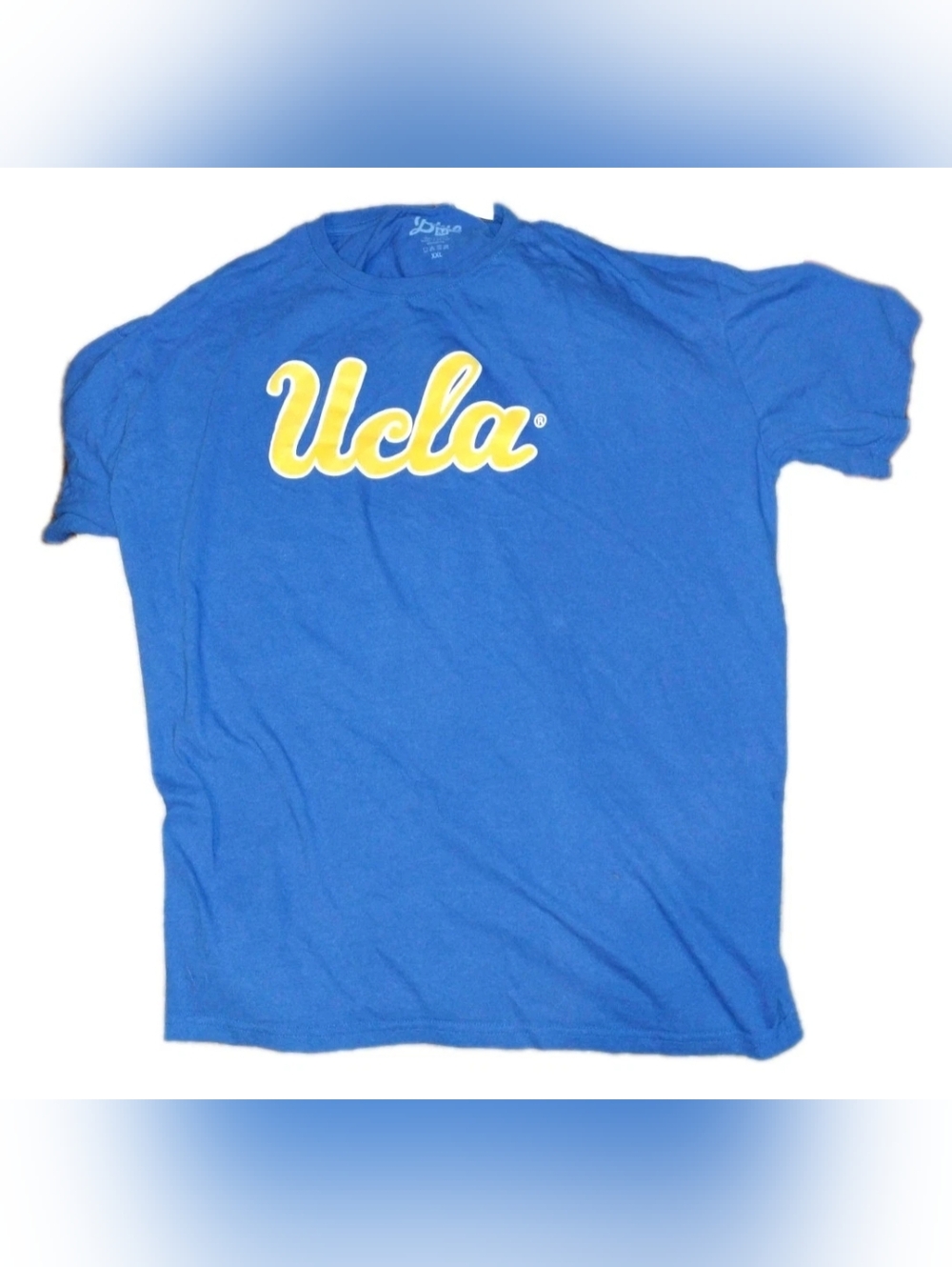Blue 84 Men’s UCLA Script Logo Tee in Blue and Yellow
